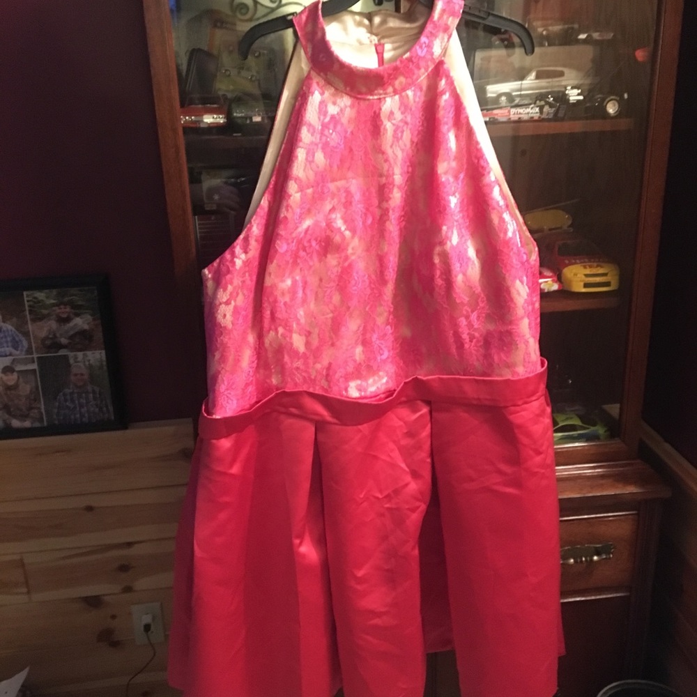 Gorgeous hot pink homecoming/prom dress!  New!